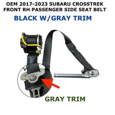 2017-2023 Subaru Crosstrek front right side seat belt BLACK picture