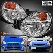Fits 2002-2003 Subaru Impreza WRX Outback RS TS Headlights Headlamps Left+Right picture