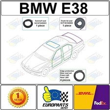 1994-2001 BMW E38 (SWB) 6-Piece Seal Weatherstrip Set for Doors, Sunroof, Trunk picture