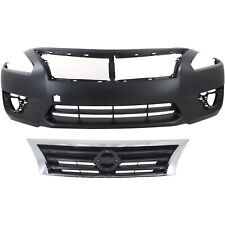 Bumper Cover Kit For 2013-2015 Nissan Altima Base S SL SV Front 2 Pieces picture
