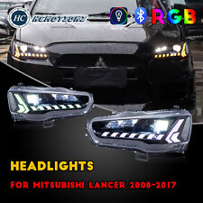 HC Motion RGB Head Lamps For Mitsubishi Lancer EVO EX 2008-2017 Animation Lights picture