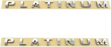 2pcs Platinum Door Rear Emblem Badge Nameplate for Expedition 150 250 350 Chrome picture