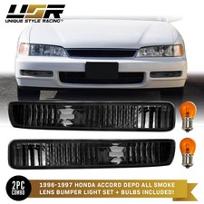 DEPO Smoke Bumper Signal Lights For 1996-1997 Honda Accord 2D Coupe / 4D Sedan picture