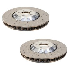 SHW Performance Set Front Drilled Disc Brake Rotors for Shelby GT350 Up To 2019 picture