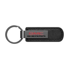 GMC Sierra PU Leather Black Metal Key Chain picture