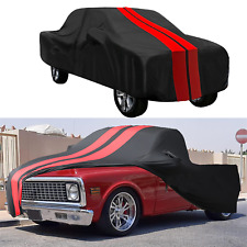 Red/Black Indoor Car Cover Stretch Dustproof For Chevy C10 C20 C30 C35 Pickup picture