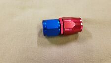 1pc 10 AN Fitting Straight Red and Blue Swivel Seal Hose End Fuel Oil Coolant picture
