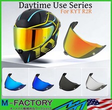 For KYT R2R Motorcycle Helmet Replacement Visor Shield Lens Anti-Scratch Pinloc picture