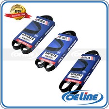 EPDM 3 Belt Set Fit 97-01 Honda CRV ALT-AC-Pwr - 4PK820 - 4PK845 - 4PK895 picture