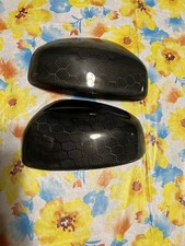 Nissan 370z Wet Honeycomb Carbon Fiber mirror Caps Overlays USED picture