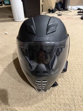 Icon Airflite Matte Black Motorcycle Helmet Size XL w/ Bluetooth Coms picture