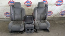 03-06 Chevy Silverado Grey cloth 40 20 40 Front seats Sierra left right center picture