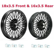 18X3.5 16X3.5 Fat Spoke Wheels for Harley Softail Fatboy FLSTF Springer Heritage picture