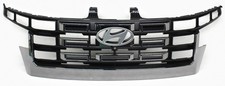 OEM Upper Radiator Grille For Hyundai Santa Cruz Black with Chrome Accents picture