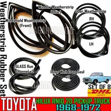 For 1968-72 Toyota Hilux RN10 Pickup Door Rubber Windshield Weatherstrip Sealx8 picture