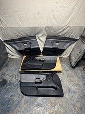 91-99 BMW E36 Sedan Door Card Panel Full Set Mulberry Black OEM M3 Real Leather picture