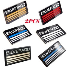 2pcs For Silverado 1988-98 Side Roof Pillar Cab Emblem Badge Nameplate picture