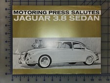 1962 Jaguar 3.8 Sedan Brochure Folder Original picture