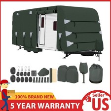 RV Cover for Travel Trailer, Heavy Duty 4-Layer Camper Cover Waterproof 18-35 FT picture