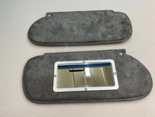 Chevy Camaro Pontiac Firebird sun visor gray with mirror pair 1993-02 picture