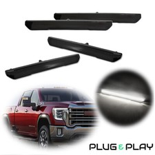 For 2020-24 GMC Sierra 2500 3500 Denali AT4 White LED Fender Side Marker Lights picture