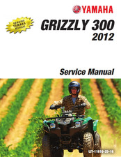 2012 Yamaha Grizzly 300 YFM300 Service Shop Repair Manual Printed & Comb Bound  picture