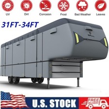 Heavy Duty RV Cover 31’1”-43’ Upgraded 9 Layers Anti- UV 5th Wheel RV Cover picture