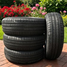 4 New 195/55R15 85V Royal Black TOURINGHP All Season UTQG 560AA Tires Insured picture