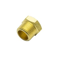 GlowShift 3/8-18 NPT Male to 1/8 NPT Female Pressure Gauge Sensor Thread Adapter picture
