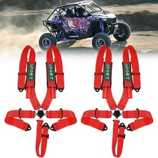 2PCS 5 Point Racing Harness Cam-lock Quick Release 3'' Safety Seat Belt ATV UTV picture