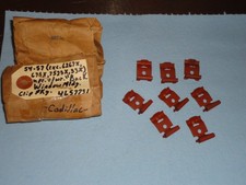 8) New NOS GM Rear Window Reveal Molding Trim Clip 4657731 1954-1960 Cadillac picture