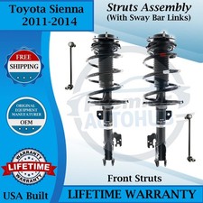 KYB OEM Front Struts W/Sway Bar For 2011-2014 Toyota Sienna Lifetime Warranty picture