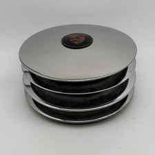 Porsche 911 912 356 C Hubcap Set Wheel Cover + Enameled Crest HUB CAP picture