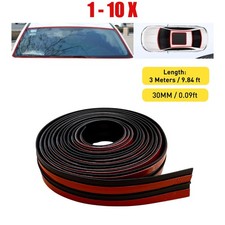 1-10 Roof Windshield Rubber Seal Strip Trim 30MMx3M T-shape Edge Protector Guard picture