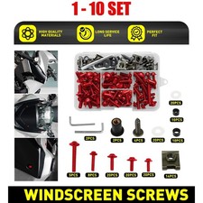 155-1550x Complete Fairing Bolt Screw Kit Fit Kawasaki Ninja ZX6R/9R 7R ZX14 Red picture