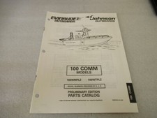 PM188 1997 Evinrude/Johnson 100 COMM Models Prelim Edition Parts Catalog 438300 picture