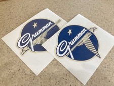 Grumman Vintage Boat Decals 6 Inch Pair Vinyl + Free Fish Decal and  picture