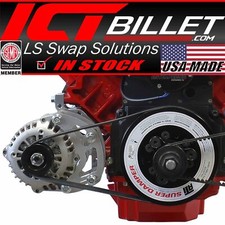 LS Truck Spacing Low Mount Alternator Bracket for Electric or Remote Water Pu... picture