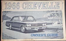 1966 Chevrolet Chevelle Owner's Guide Manual 3rd Edition Feb 1966 SS 396 Malibu picture