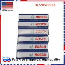 Set of 6 Spark Plugs Double Platinum ZR5TPP33 For BMW E82 E88 F02 F10 F13 Bosch picture