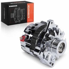 A-Premium Chrome Alternator for GM CS130 Style 1985-1993 160A Clockwise 6-Groove picture