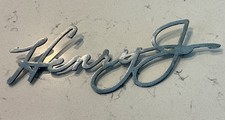 Kaiser Henry J Original Trunk Emblem Script picture