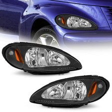 Pair Headlights Assembly For 2001-2005 Chrysler PT Cruiser Headlamps w/o Bulbs picture