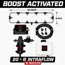 Manual Push Button Intercooler Water Spray Kit WITH UPGRADED INTRAFLOW BAR-BLACK picture