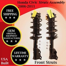 KYB OEM Front Left & Right Struts Assembly 2006-2011 Honda Civic 10 Yr. Warranty picture