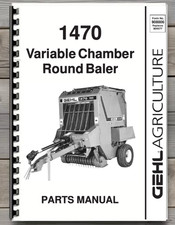 Gehl 1470 Round Baler Parts Manual Comb Bound picture