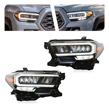 For 2016-2023 Toyota Tacoma Pair Full LED Headlight W/DRL Sequential Signal picture