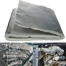 Exhaust Heat Shield Wrap - Aluminum Fiberglass Automotive Muffler 12