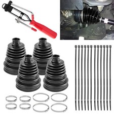 4X Universal For Volvo Rubber CVs Axle Boots Repair Kits with Pliers Tool Clamp picture
