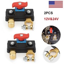 2Pcs Battery Kill Cut Off Switch, 12V 24V Isolator for Car RV Boat Truck ATV picture